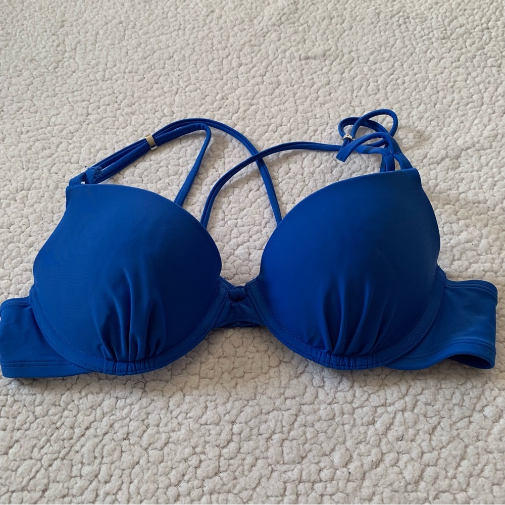 Aerie Blue Underwire Bikini Top